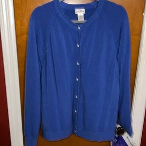 Blue cardigan